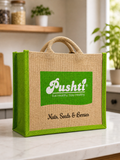 Small Jute Logo Bag