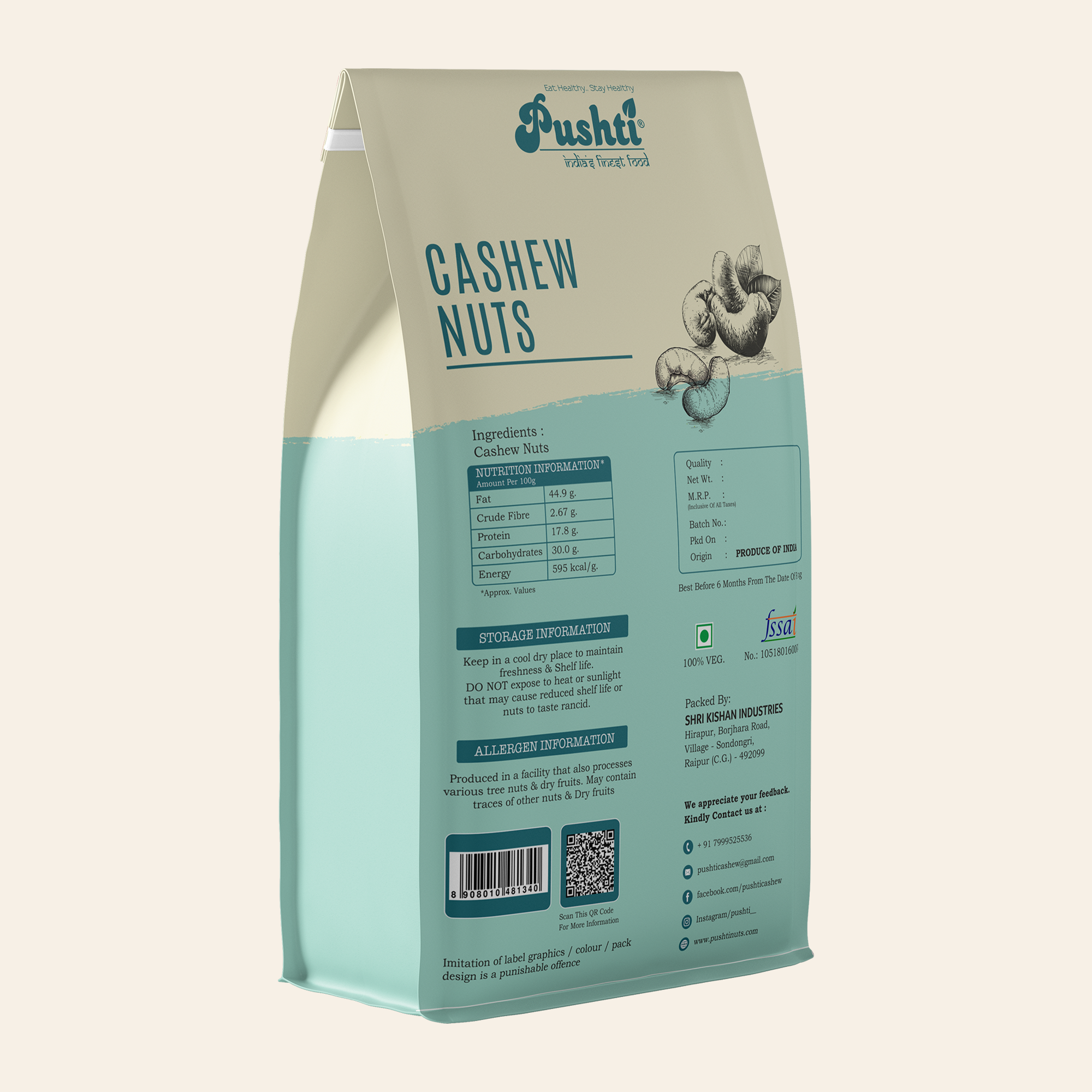 CASHEW NUTS  200G