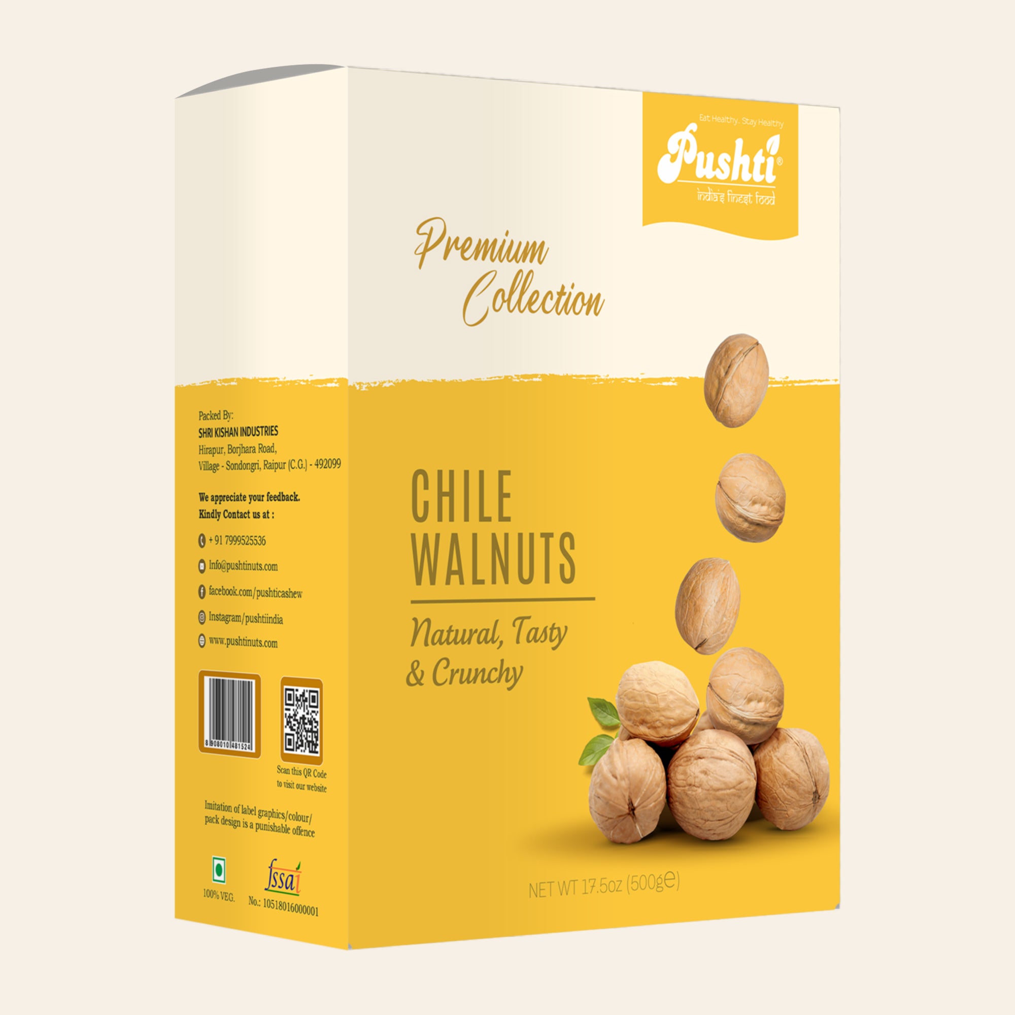 CHILE WALNUT WHOLES GOLD
