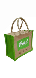 SMALL JUTE LOGO BAG