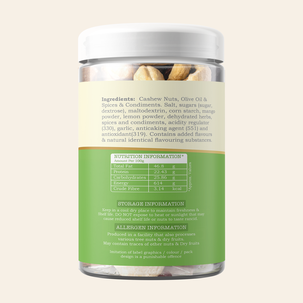 LEMON & MINT FLAVOUR CASHEW