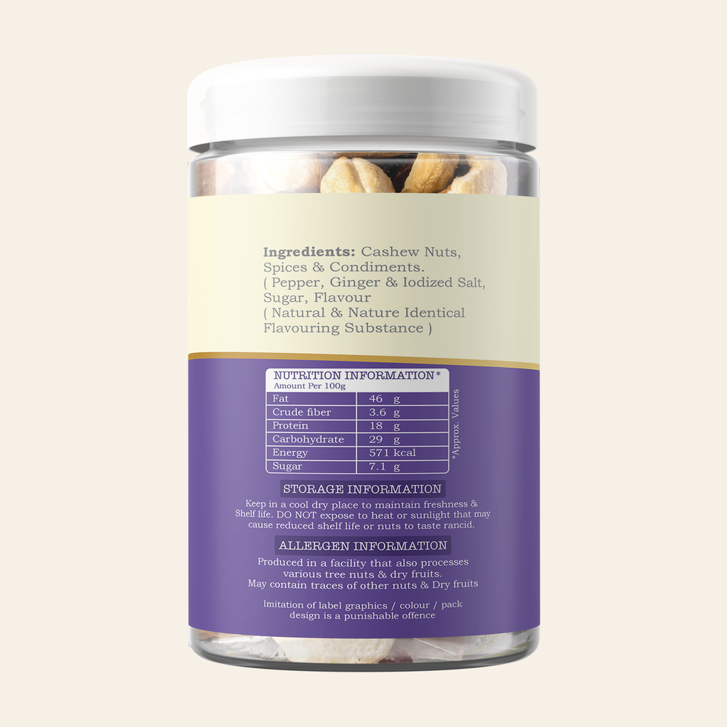 SALT & PEPPER FLAVOUR CASHEW