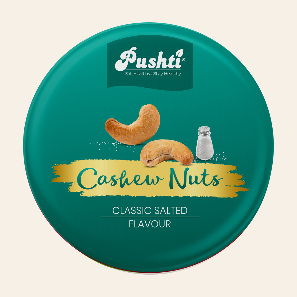SALTED CASHEW NUTS TIN 50g