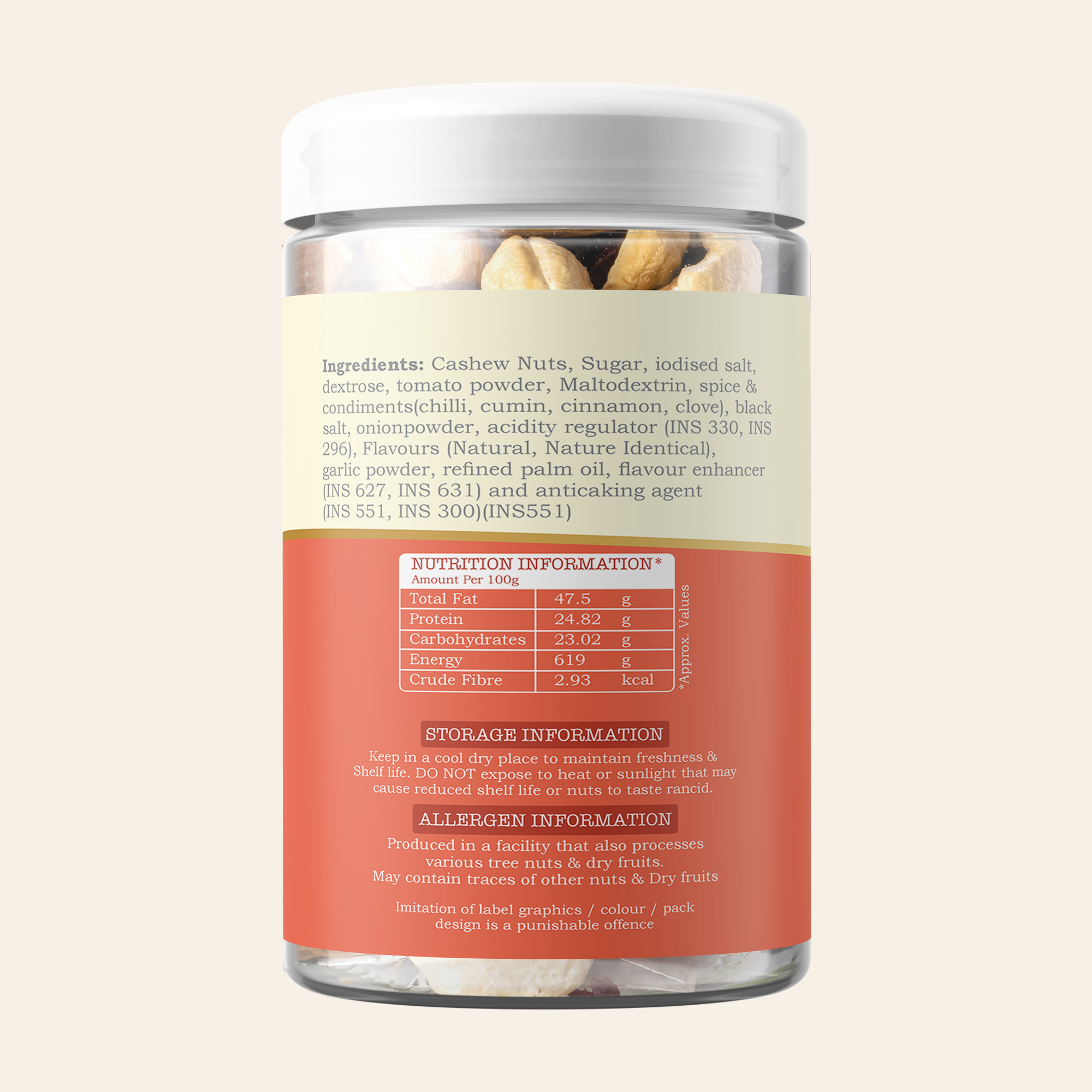 TOMATO FLAVOUR CASHEW