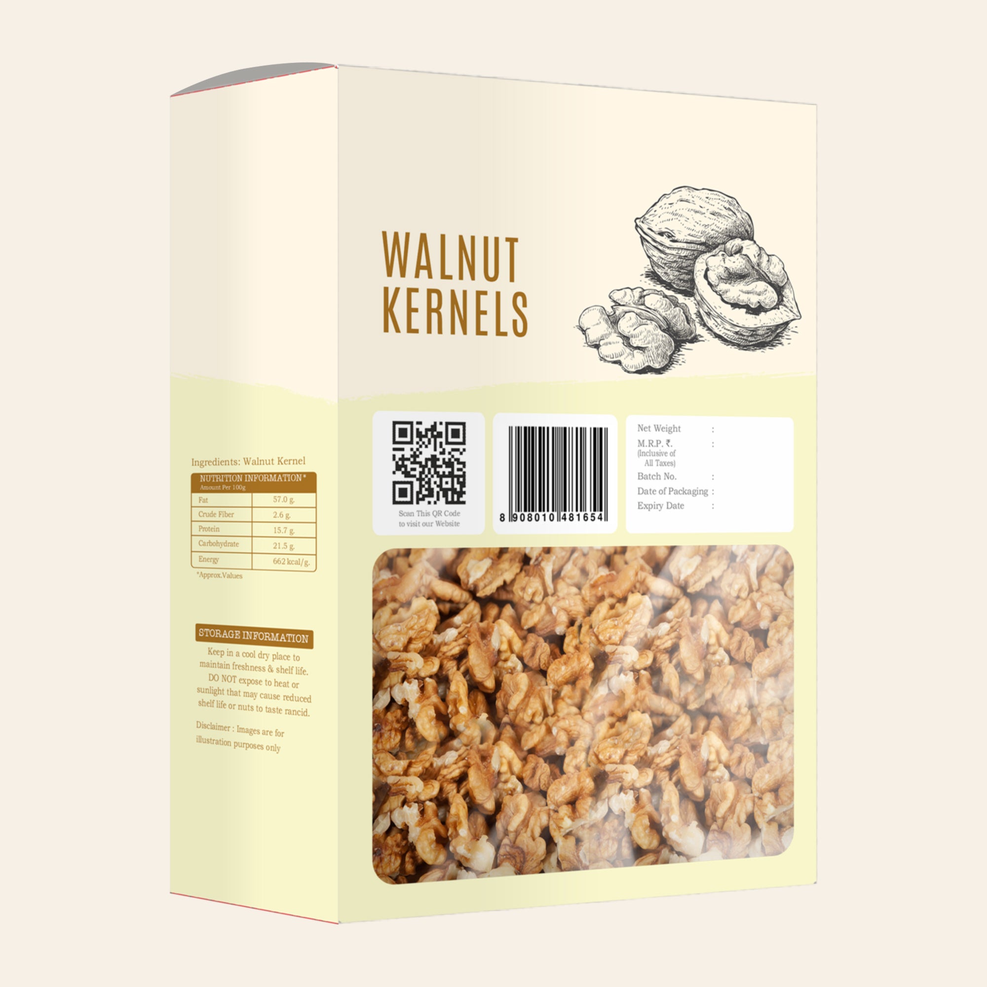 CALIFORNIA WALNUT KERNELS GOLD