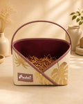 MAROON TROPICAL BASKET