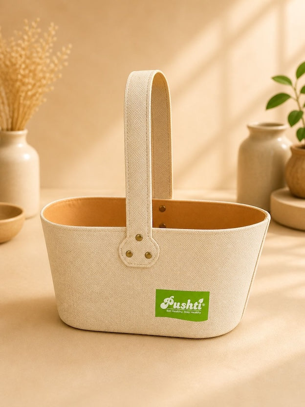 Natural Jute Oval Basket