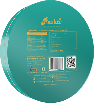 SALTED CASHEW NUTS TIN 50g