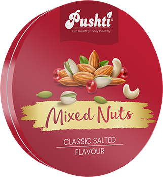 SALTED MIXED NUTS TIN - 50 GRAMS