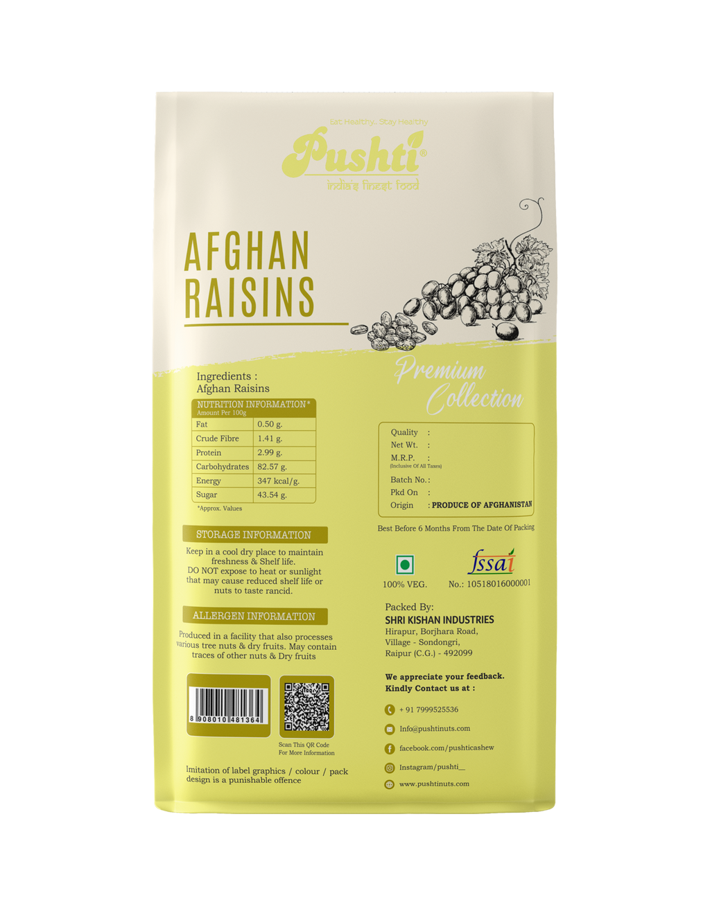 AFGHAN RAISINS 200G