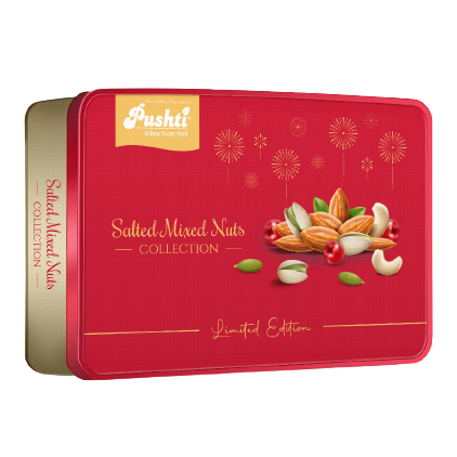 SALTED MIXED NUTS TIN - 250 GRAMS