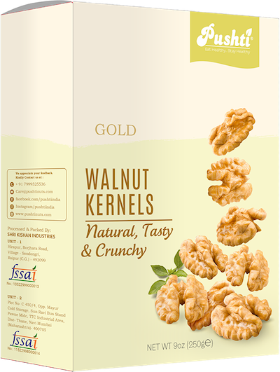 California Walnuts Kernels Box - Gold